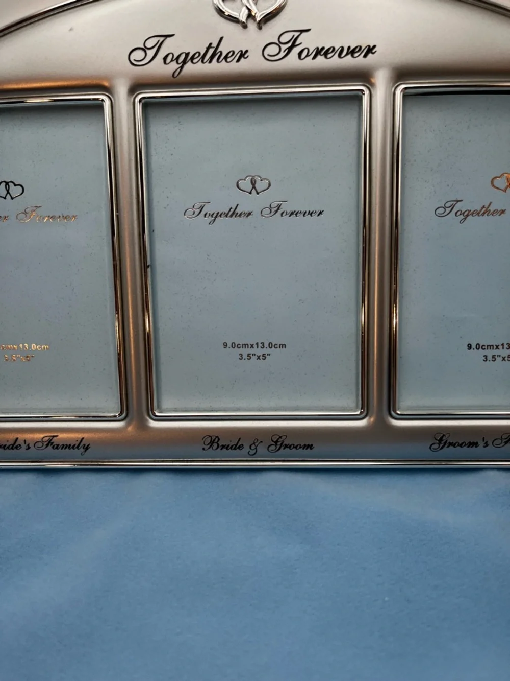 Silver Triple Wedding Photo Frame
